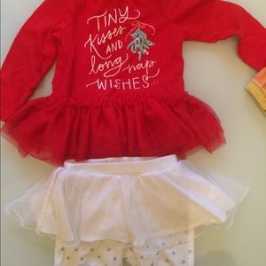 Christmas Set. Red Cat & Jack. Carters Pants 12M